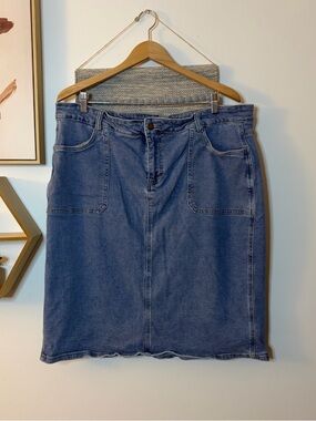 The Main Street Exchange Denim Jean Skirt size 20